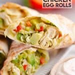 Air Fryer Avocado Chicken Egg Rolls