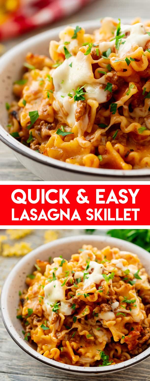 Easy Lasagna Skillet Recipe