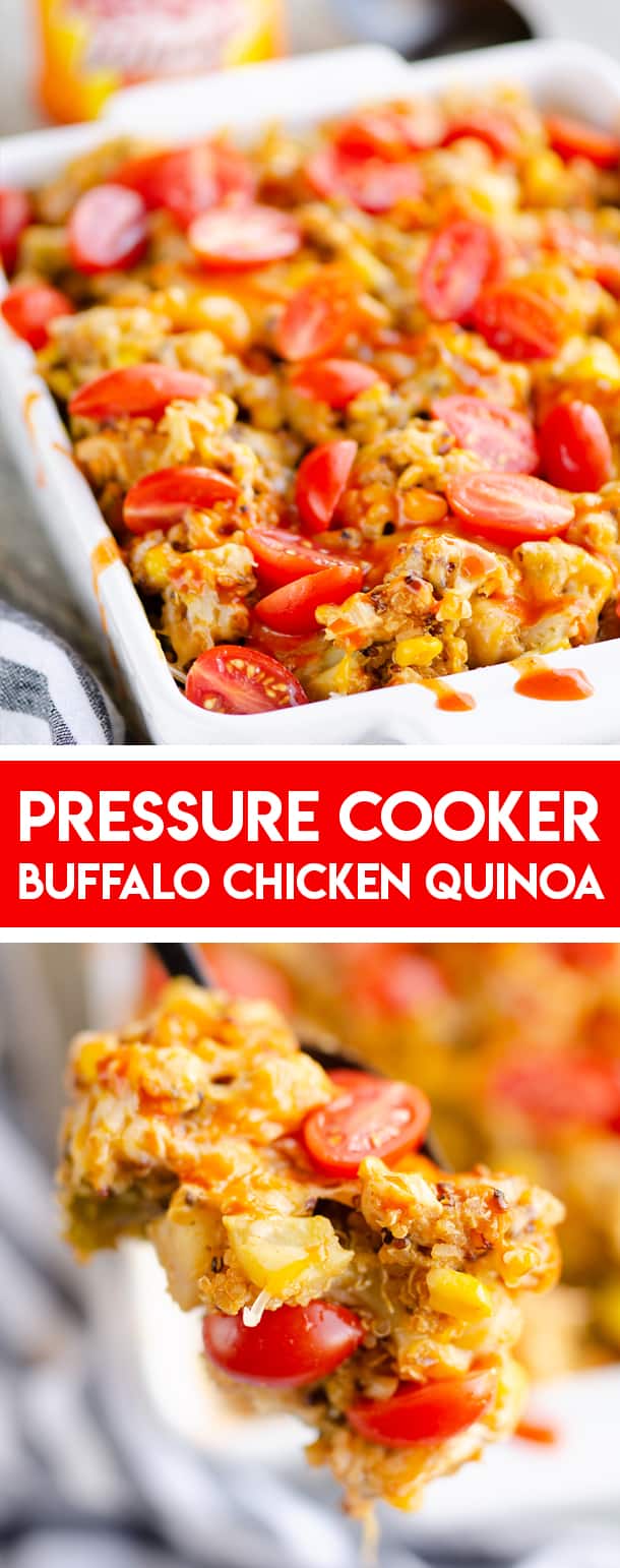 Pressure Cooker Buffalo Chicken Quinoa