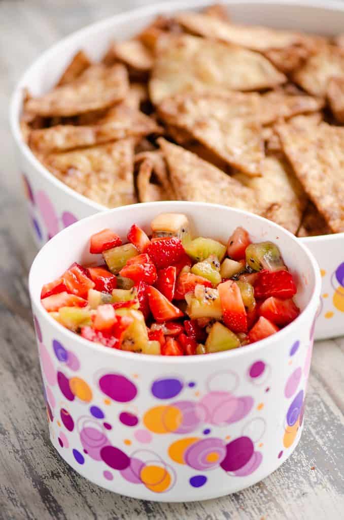 Sweet Strawberry Salsa party appetizer