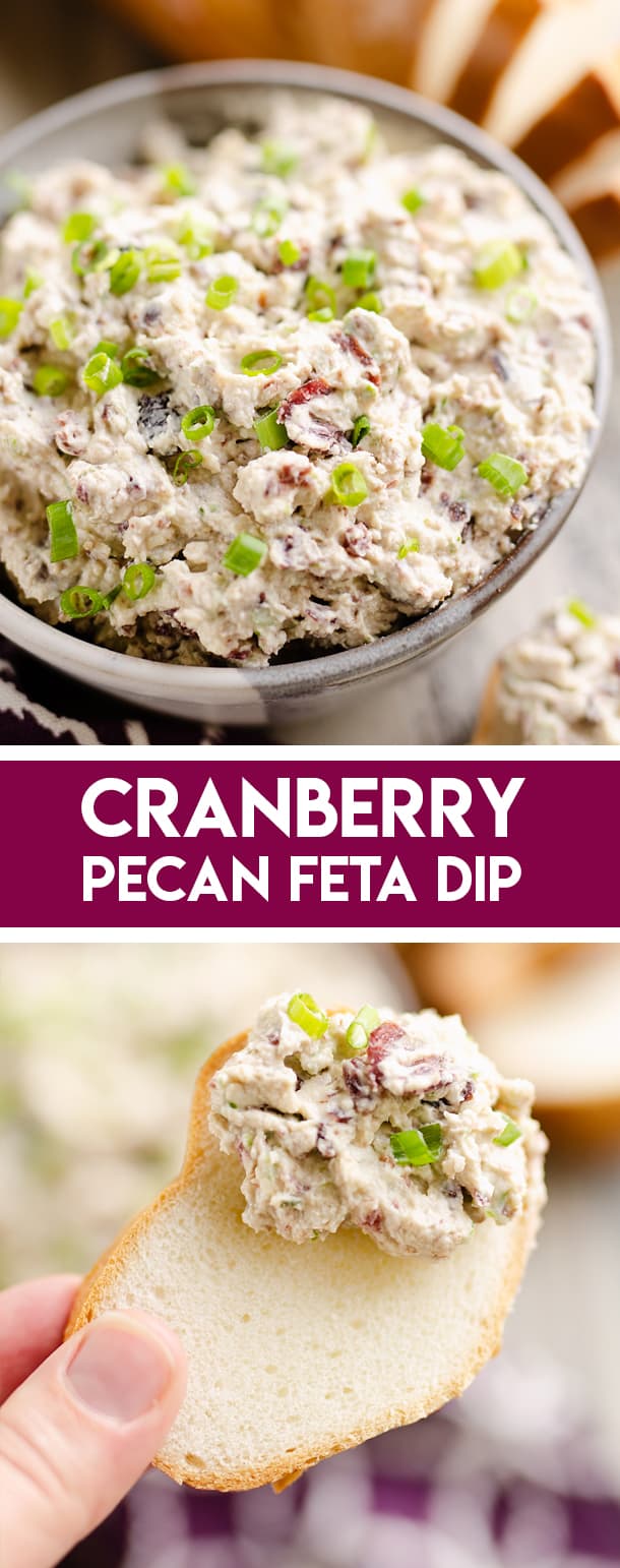 Cranberry Pecan Feta Dip an easy elegant cheese dip