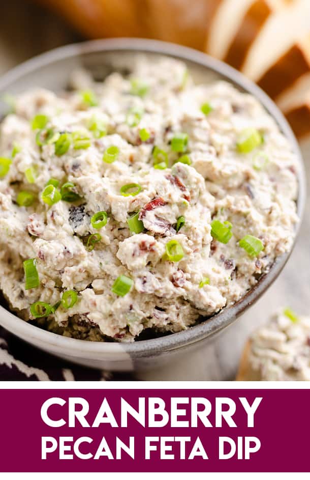 Cranberry Pecan Feta Dip an easy elegant cheese dip