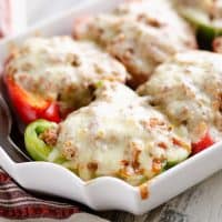 Low Carb Southwest Stuffed Peppers