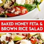 Brown Rice Honey Feta Squash and Brown Rice Salad