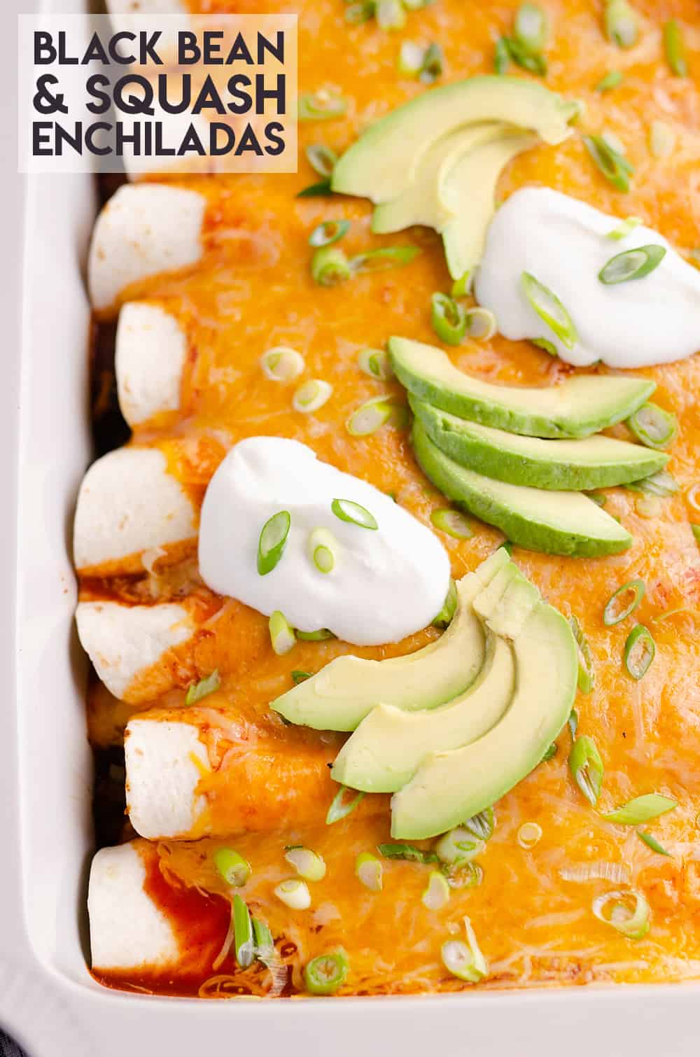 Black Bean & Squash Vegetarian Enchiladas