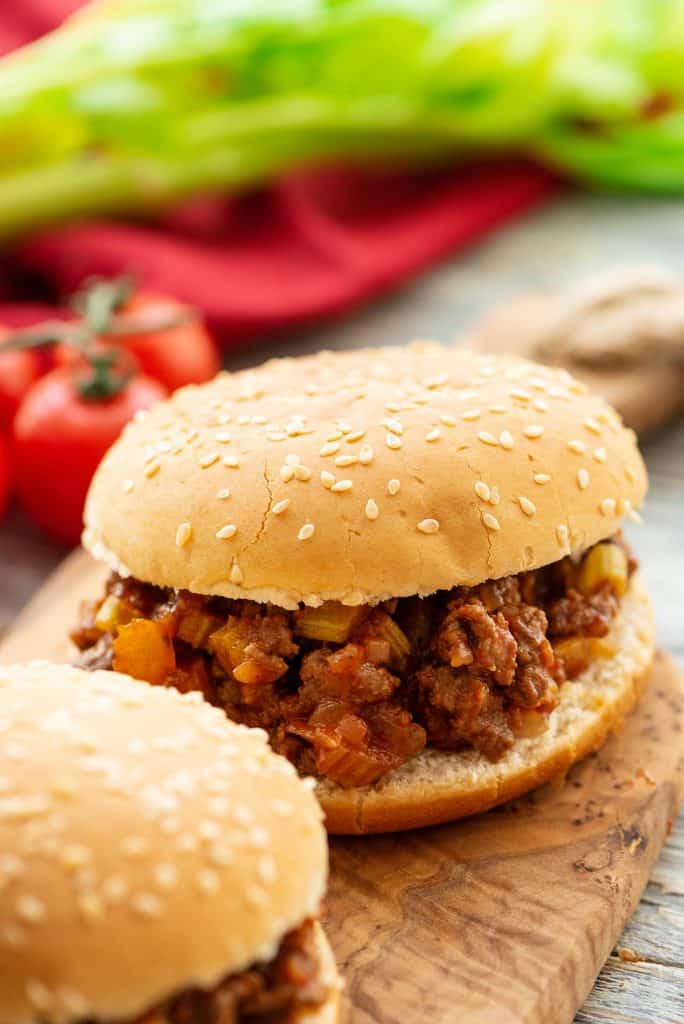 Homemade Sloppy Joes on serving platter