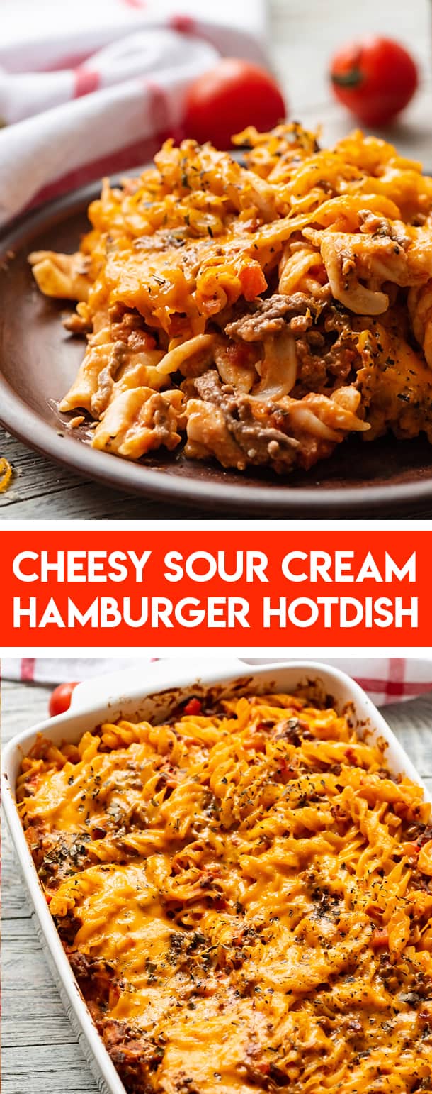 Cheesy Sour Cream Hamburger Hotdish