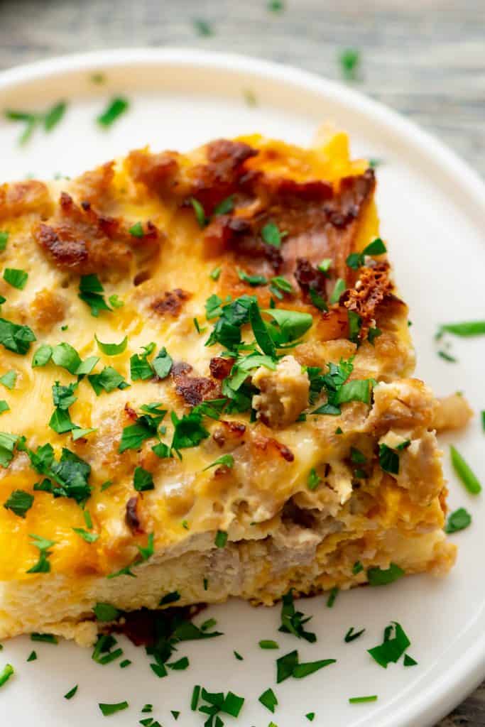 Overnight Sausage Egg Casserole