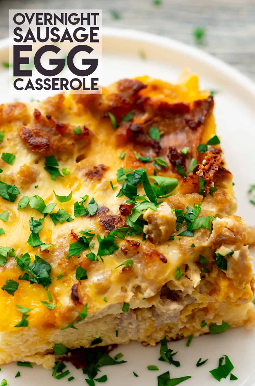 Overnight Sausage Egg Casserole
