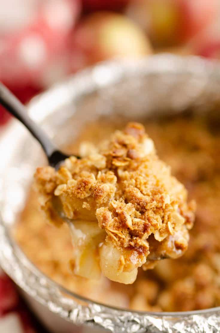 Crispy Pressure Cooker Apple Crisp
