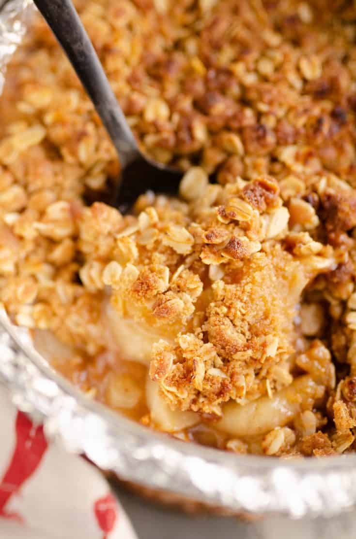 Crispy Pressure Cooker Apple Crisp