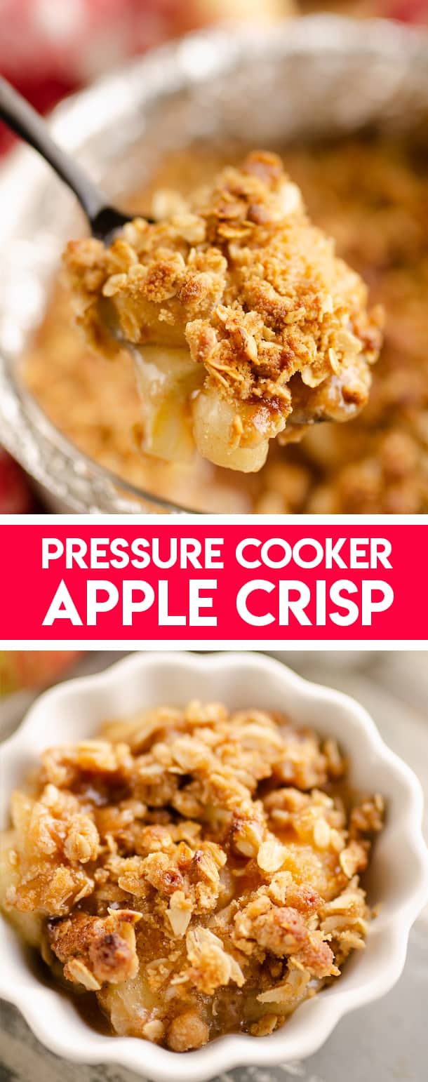 Crispy Pressure Cooker Apple Crisp