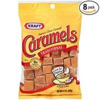 Kraft Individually Wrapped Caramel Candy , 9.5 oz Bag (Pack of 8)