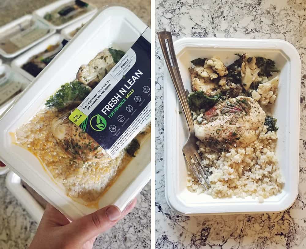 Fresh n' Lean Meal in and out of package
