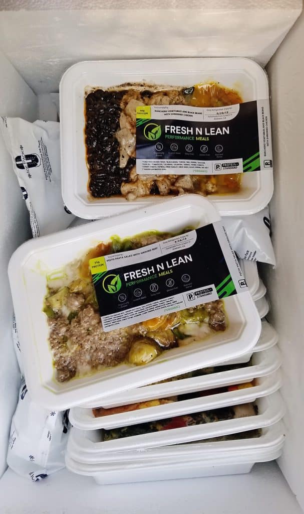 Fresh n' Lean Meal Delivery in cooler box