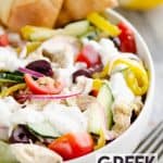 Greek Chicken Pita Bowl