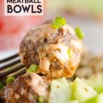 Honey Sriracha Meatball Bowls