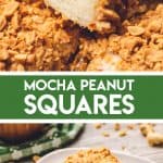 Mocha Peanut Square Bars