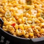 Pressure Cooker Taco Mac and Cheese served on table