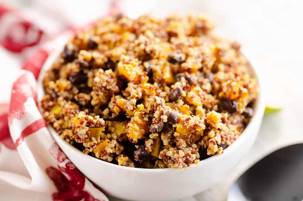 Southwest Quinoa Squash Salad in bowl