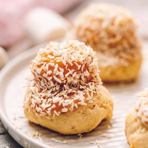 Toasted Coconut Straw Hat Cookies