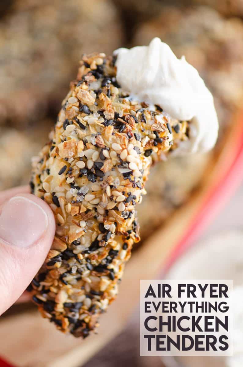 Air Fryer Everything Bagel Chicken Tenders
