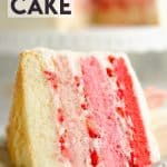 Fresh Strawberry Ombre Cake