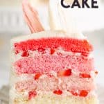 Fresh Strawberry Ombre Cake