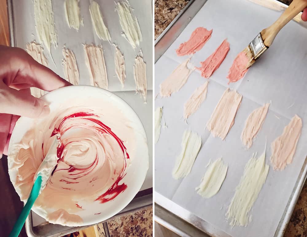 Painted Buttercream Brush Strokes