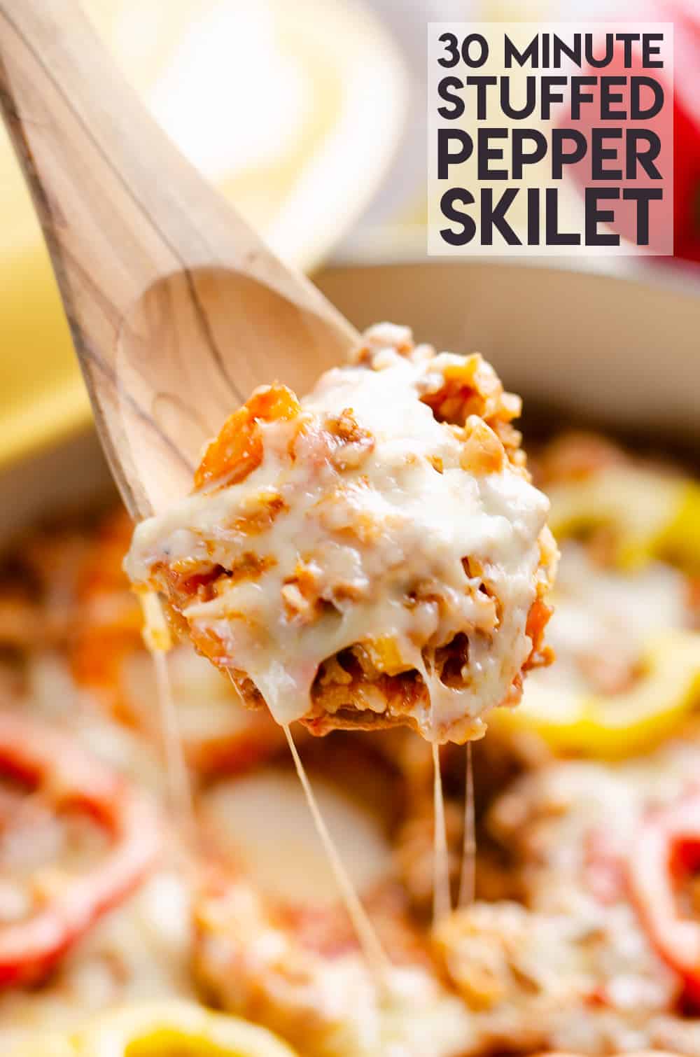 30 Minute Sausage Stuffed Pepper Skillet