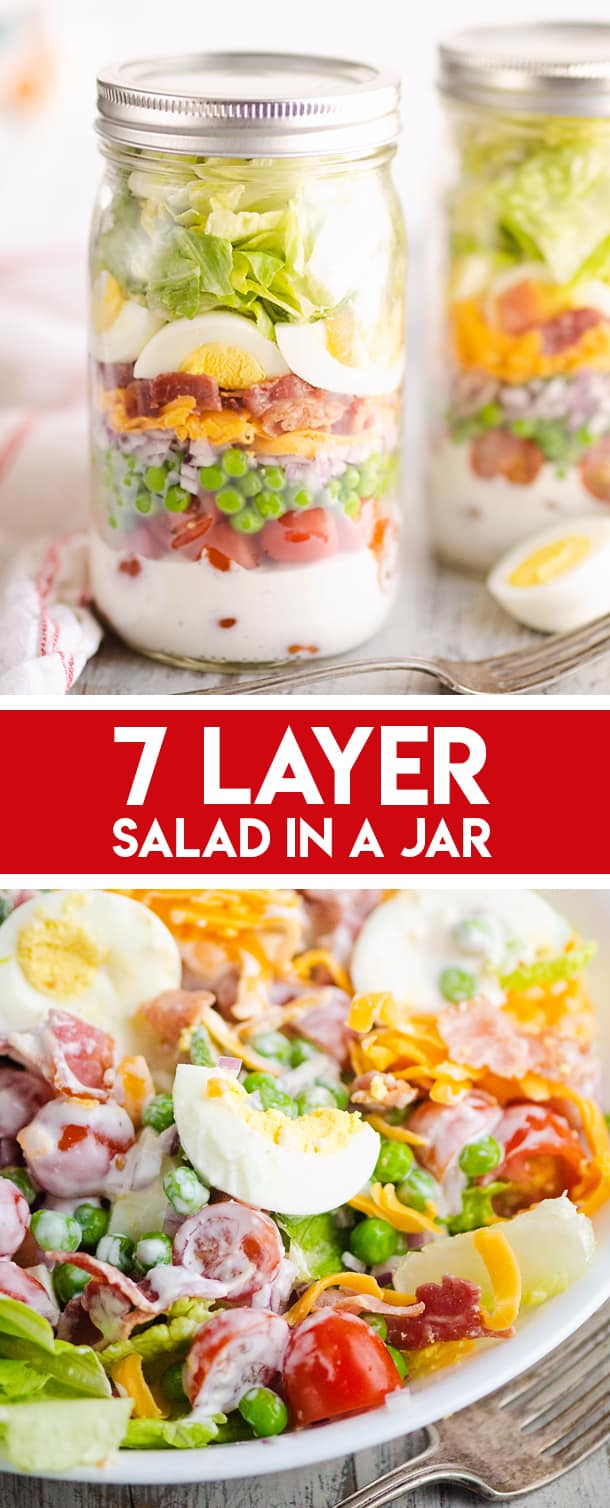 7 Layer Salad in a Jar