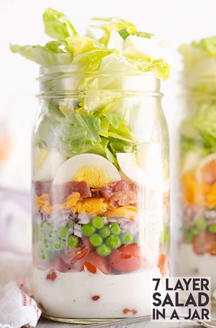 7 Layer Salad in a Jar