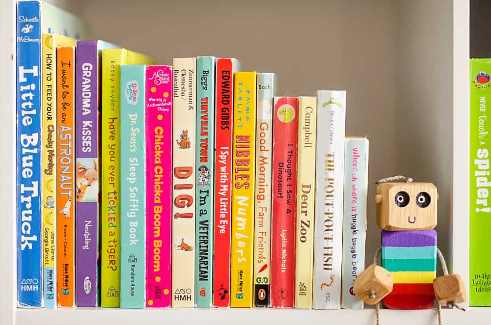 Toddler Home Library full of Board Books