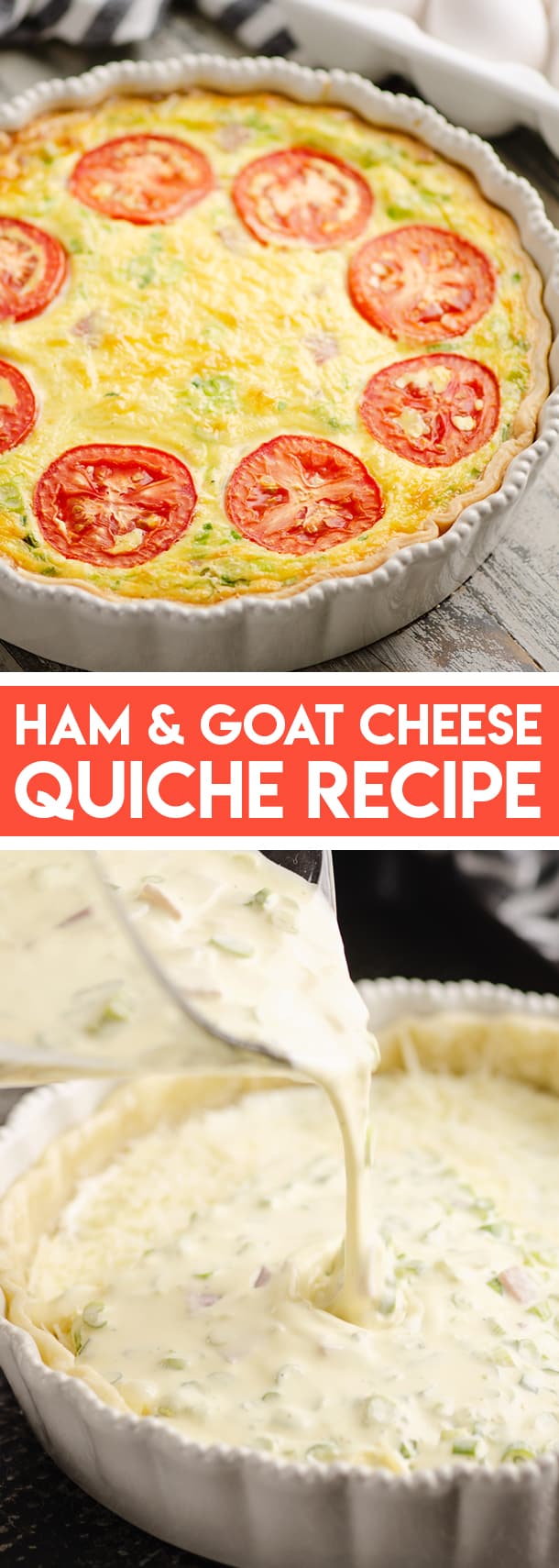Ham and Goat Cheese Quiche