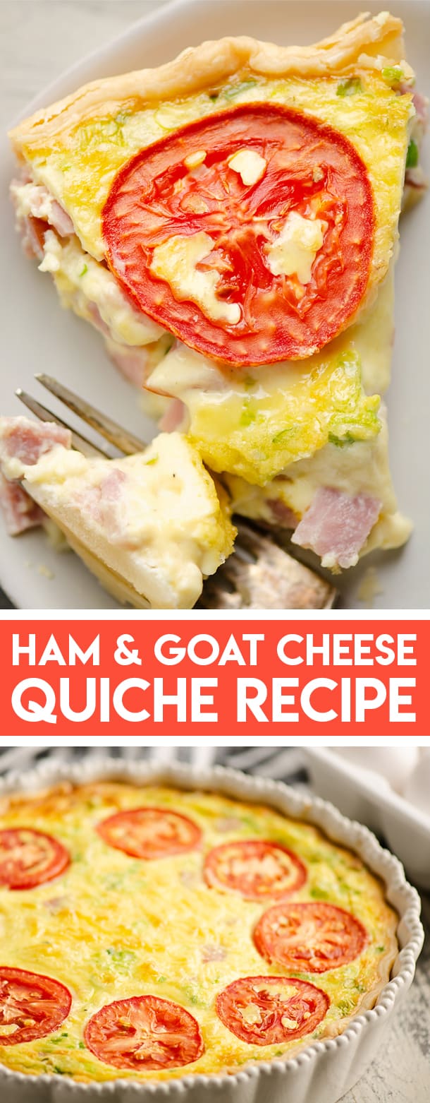 Ham and Goat Cheese Quiche