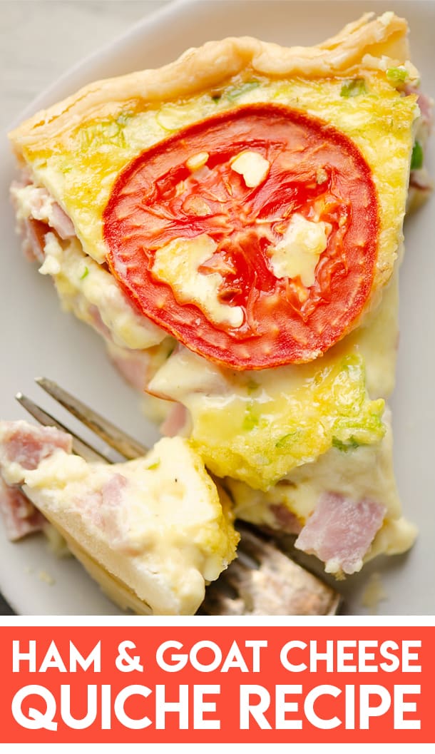 Ham and Goat Cheese Quiche