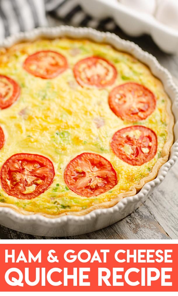 Ham and Goat Cheese Quiche