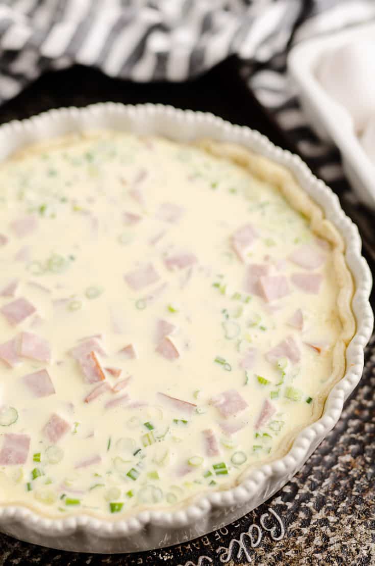 Ham and Goat Cheese Quiche