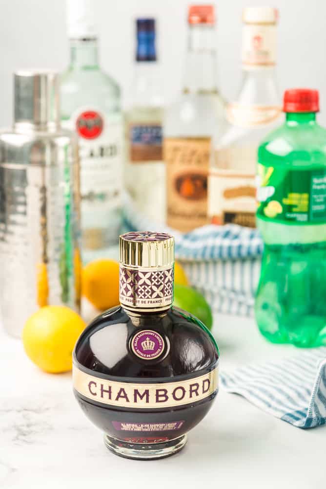 Chambord Liqueur with spirits