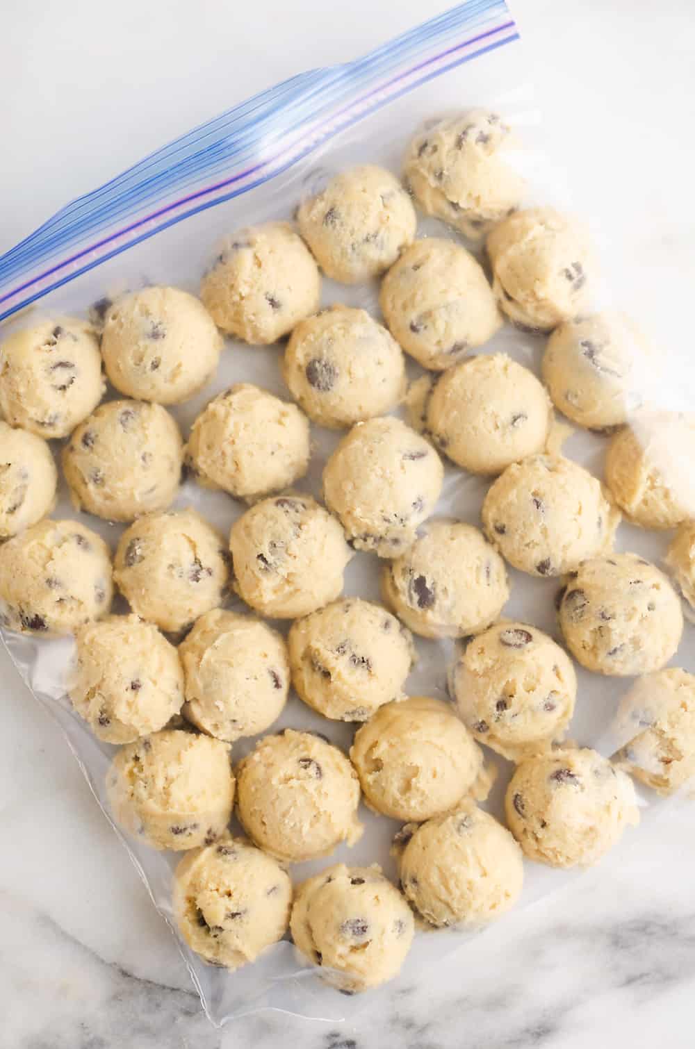 Frozen Chocolate Chip Cookie Dough Pucks