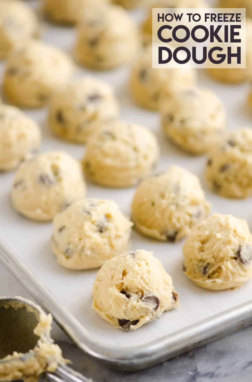 Frozen Chocolate Chip Cookie Dough Pucks
