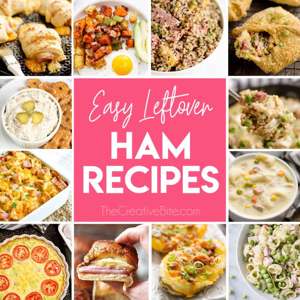 Easy Leftover Ham Recipe Roundup collage