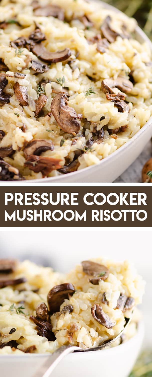 Pressure Cooker Mushroom Risotto