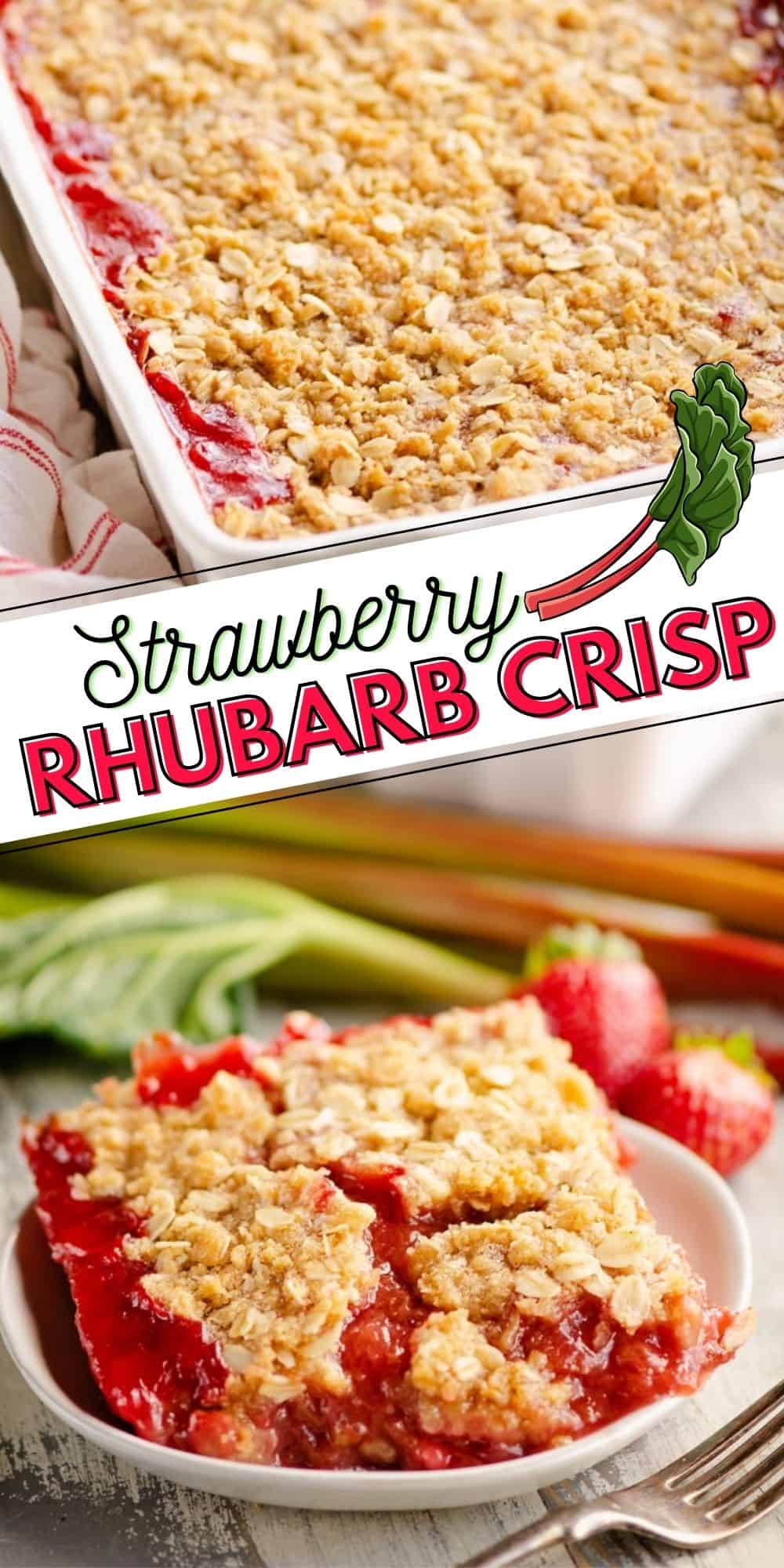 Strawberry Rhubarb Crisp Bars