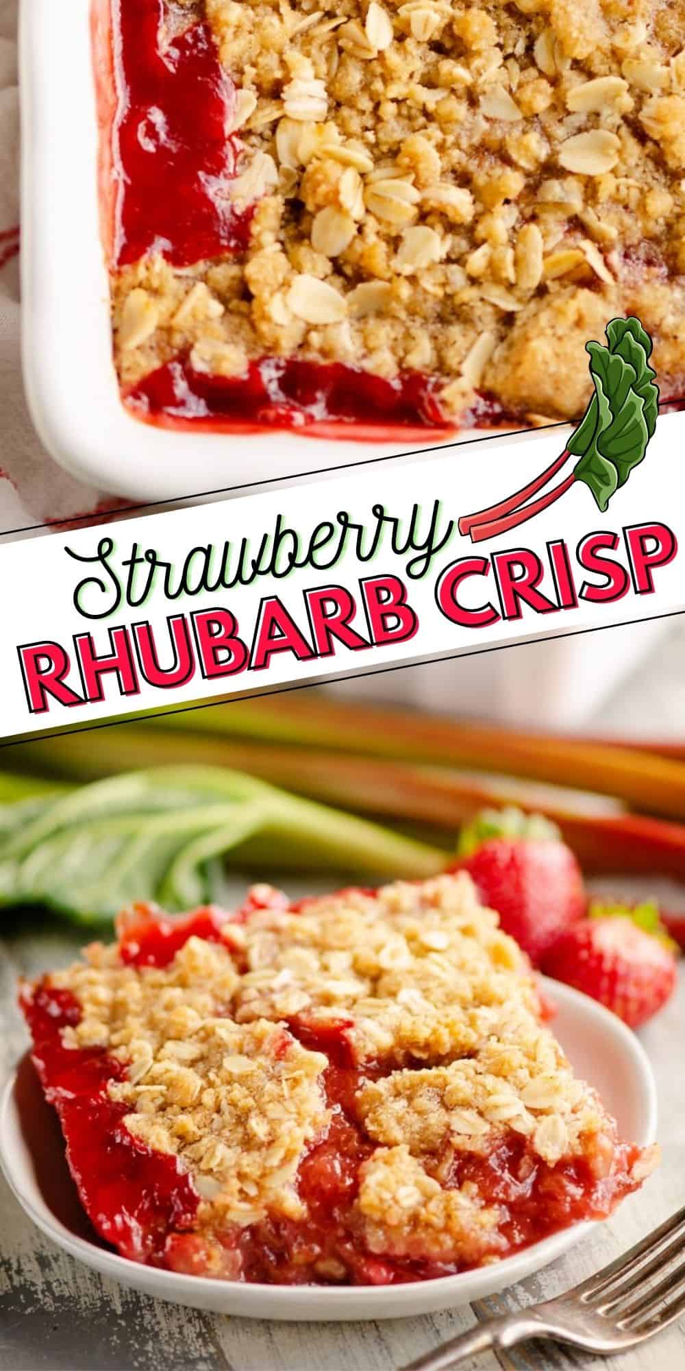 Strawberry Rhubarb Crisp Bars