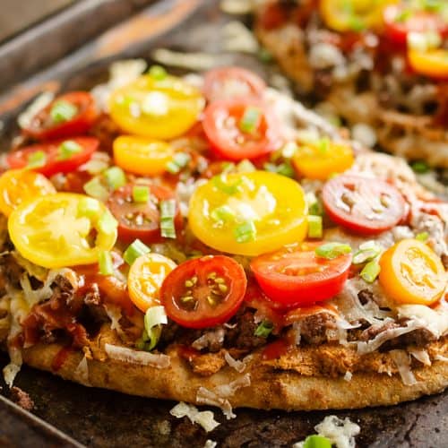 Cheesy Taco Flatbread