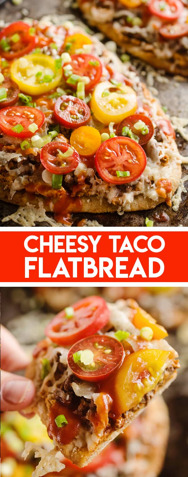 Cheesy Taco Flatbread
