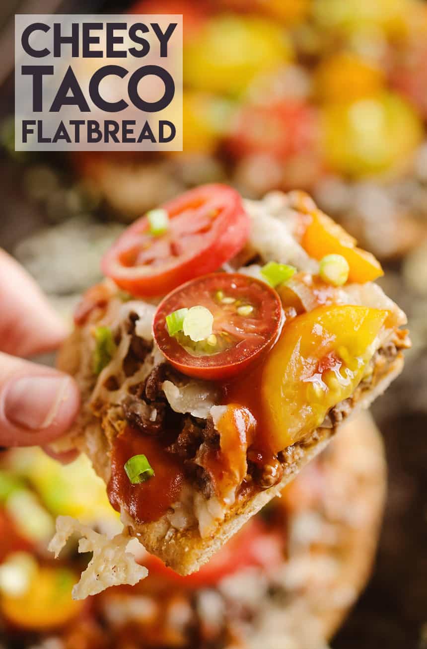Cheesy Taco Flatbread