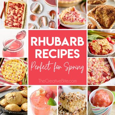 Rhubarb Recipe Roundup Collage