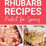 Rhubarb Recipe Roundup Collage